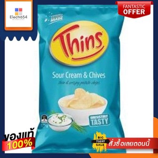 ธินส์ซาวครีมและกุ้ยช่าย 175 กรัม/Thins Sour Cream &amp; Chives 175g(แพ็ค2)Thins Sour Cream &amp; Chives 175g/Thins Sour Cream &amp;