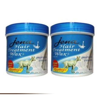 Jena Hair Treatment Wax with Goat Milk 500ml. สูตรจากนมแพะ (แพ็คคู่) จีน่า ทรีตเม้นต์ บำรุงผมแห้งเสีย