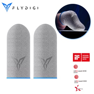 Docooler Flydigi Wasp Feelers 5 ถุงมือไฟเบอร์กลาสกันเหงื่อสําหรับเล่นเกม 2 ชิ้น