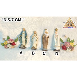 รูปปั้น พระแม่มารีย์ ขนาดมินิมอล Virgin mary Catholic Figurine คาทอลิก คริสต์ รูปปั้นตั้งหน้ารถ แม่พระ มารี พระแม่มารี