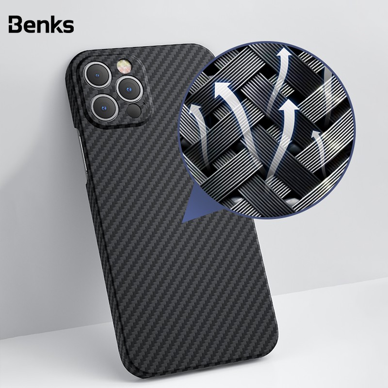 Benks Bulletproof Aramid Fiber AntiFall Case For iPhone 12 Mini Pro