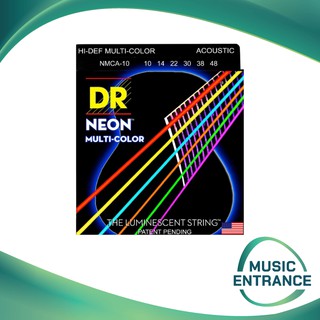 DR.STRING สายกีต้าร์โปร่ง สาย NEON สายนีออนเรืองแสง