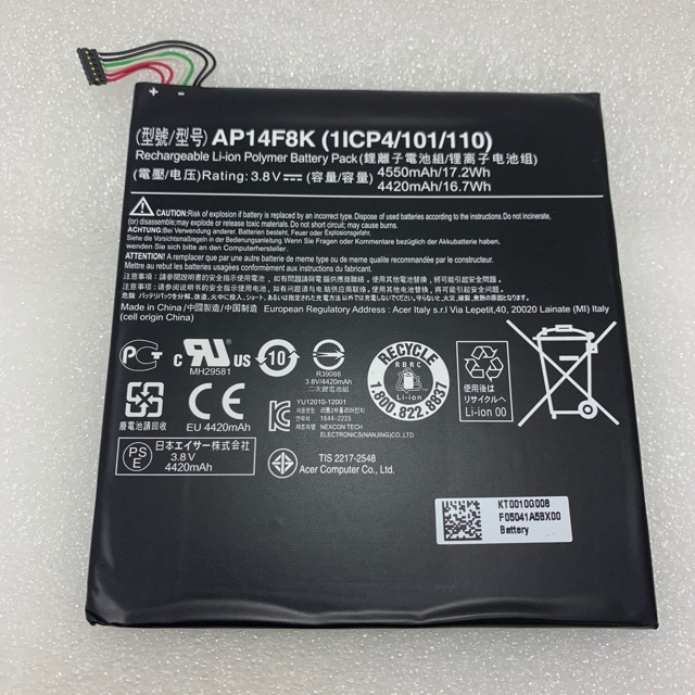 แบตเตอรี่Acer A1-840  battery