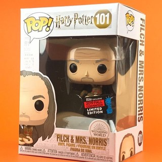 กล่องบุบ Funko POP Filch &amp; Mrs Norris Harry Potter NYCC 2019 101