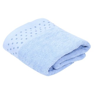 towel TOWEL HOME LIVING STYLE CROSS 27X54" BLUE Towel, robe toilet ผ้าเช็ดตัว ผ้าขนหนู HOME LIVING STYLE CROSS 27X54 นิ้