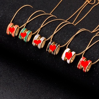 สร้อยคอโซ่ไทเทเนียม 18K จี้รูปงู H เทรนด์สีทองแฟชั่นสําหรับผู้หญิง