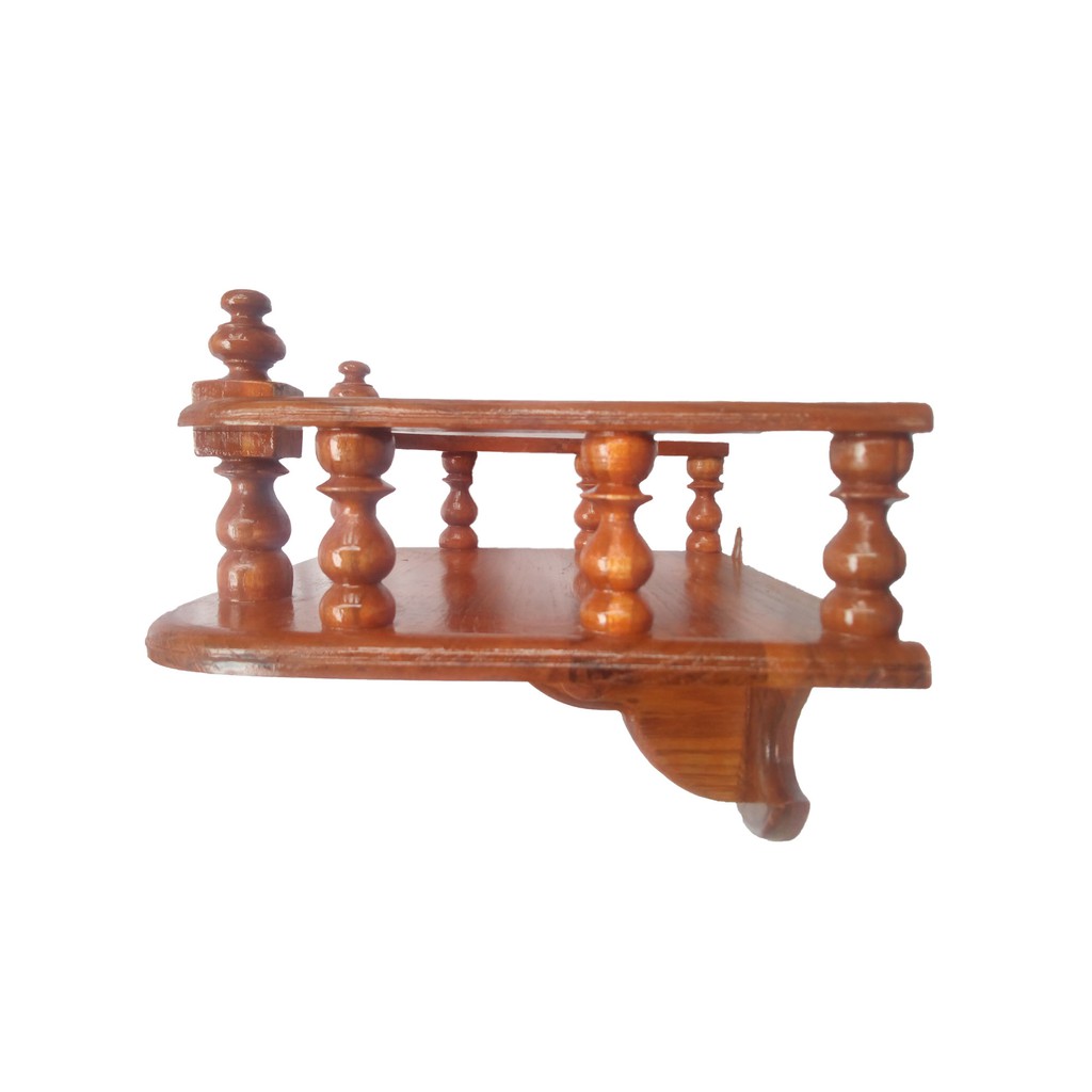 หิ้งบูชาพระไม้​สัก​ ขนาด 30 ซม.