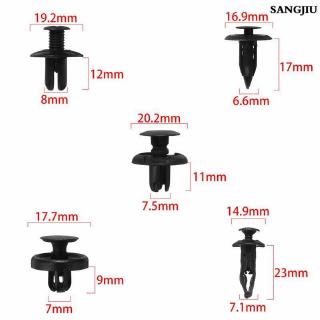 100 ชิ้นลำต้นสกรู Rivets ชุดรถกันชนพิทักษ์สำหรับคลิปสปริงพลาสติกอัตโนมัติ