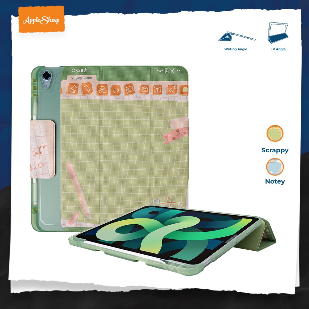 [Trifold Scribble] เคสแท็บเล็ตสำหรับiPad Limited Edition สำหรับ iPad 9.7 gen6/10.5/10.2 gen7/gen8/gen9/10.9 Air4-Air6/11