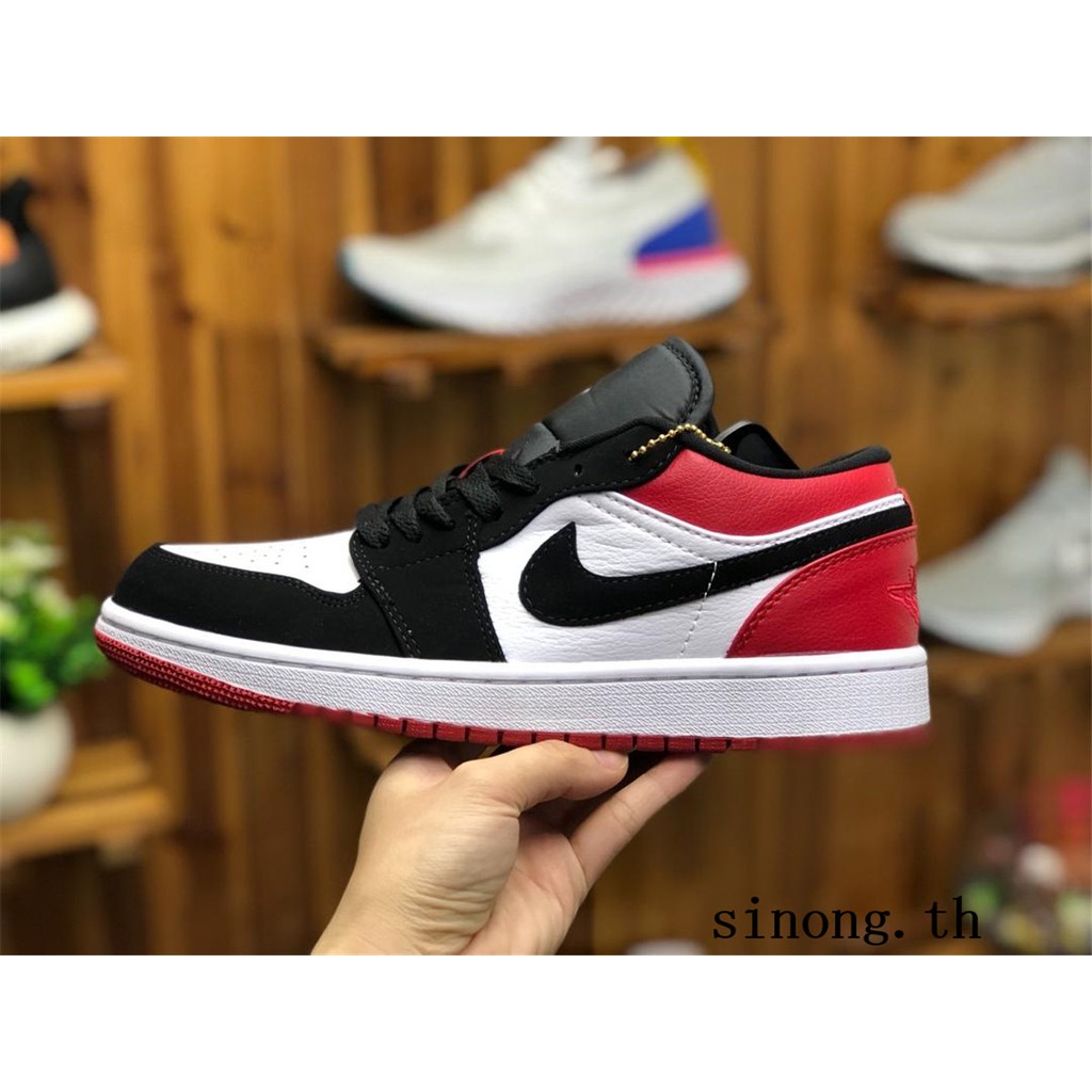 Nike Jordan 1 Low Black Toe ถ กท ส ด พร อมโปรโมช น ธ ค Biggo เช คราคาง ายๆ