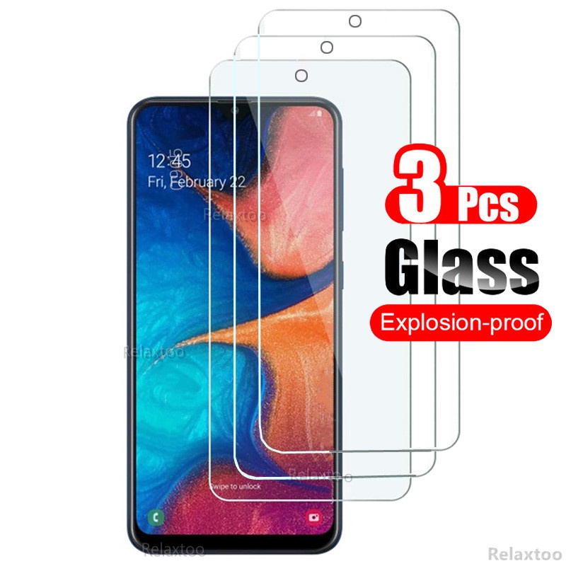 3ชิ้นฟิล์มกระจก Samsung Galaxy A10 A20 A30 A50 A70 A80 A10s A30s A20s A50s A01 A02 A02s A03s A31 A11