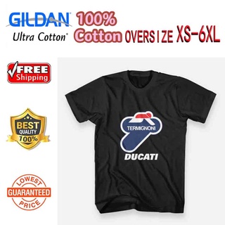 Diytshirtmensnew [Xs-6Xl] เสื้อยืดลําลองผ้าฝ้าย 100% ขนาดใหญ่พิมพ์ลาย Ducati