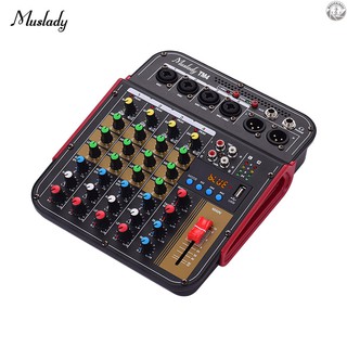 ( In Stock ) Muslady Tm4 เครื่องผสมเสียงดิจิตอล 4 - Channel