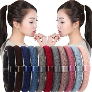 🎊พร้อมส่ง🎊ยางรัดผมสีพื้น มัดแน่น