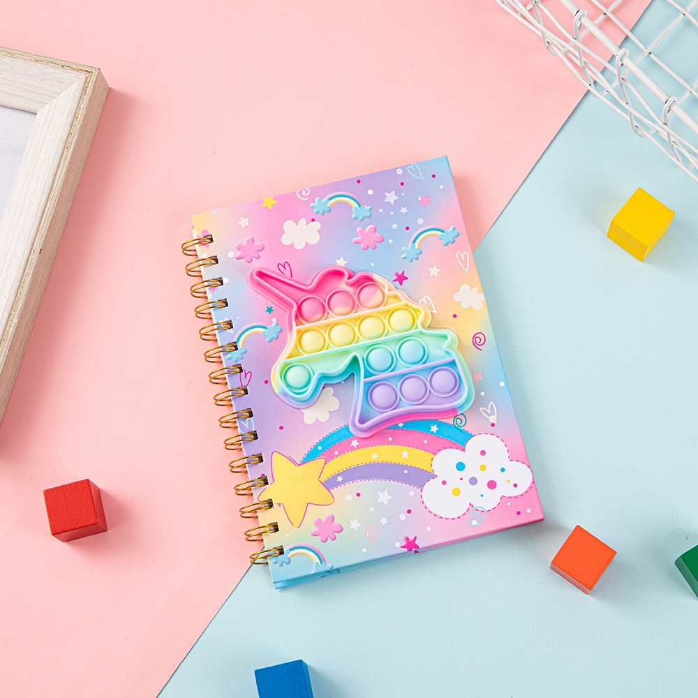 จัดส่ง 24 ชั่วโมง Pop It สมุดโน้ตกระดาษ ขนาด A5 ของเล่นคลายเครียด สําหรับสํานักงาน โรงเรียน