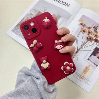 เคสโทรศัพท์มือถือ ป้องกันเลนส์ ลายตุ๊กตาหมีน่ารัก สําหรับ Realme 10 9 Pro Plus 5G 9i 8 8i 7i 7 6 5 Pro