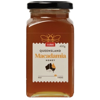 Coles Queensland Macadamia Honey 400g น้ำผึ้งแท้จาก ออสเตรเลีย