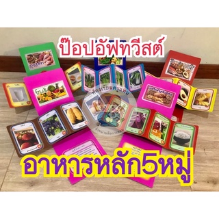 สื่อการสอน🌿🌿ป๊อปอัฟ ทวีตส์ อาหารหลัก5หมู่ ราคาเบาๆชิ้นละ109฿