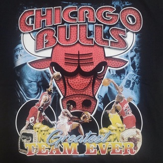 เสื้อยืด chicago bulls champions basketball เสื้อ CHICAGO BULLS basketball เสื้อยืดไซส์ยุโรป