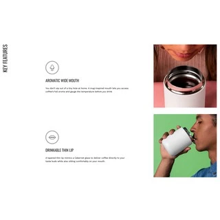 FELLOW - Carter Wide Mug 12 ออนซ์ Tumbler กระติกน้ำ เก็บอุณหภูมิ ขวดน้ำ แก้วน้ำเคลือบเซรามิก