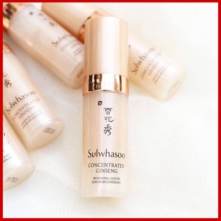 Sulwhasoo Concentrated Ginseng Renewing Serum เซรั่มลดเลือนริ้วรอย สูตรใหม่ล่าสุด 5ml.