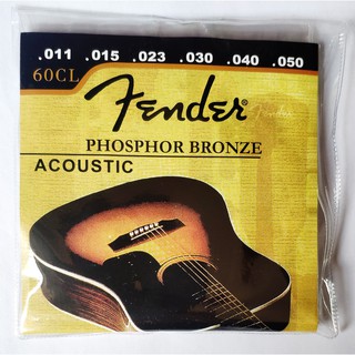 สายกีต้าร์อะคูสติก 009 Fender 6 สาย