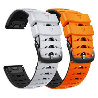 Garmin Instinct 2 Approach S60 S62 S70 สายนาฬิกาข้อมือซิลิโคน ปลดเร็ว 22 มม. สองสี