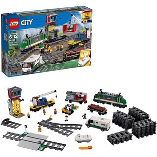 เลโก้ รถไฟชุดใหญ่มาก LEGO City Cargo Train Exclusive 60198 Remote Control Train Building Set with Tracks