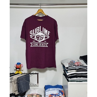 เสื้อยืดผ้าฝ้ายพิมพ์ลายแฟชั่นเสื้อวงมือสอง SUBLIME (2017) Size XL มือ2