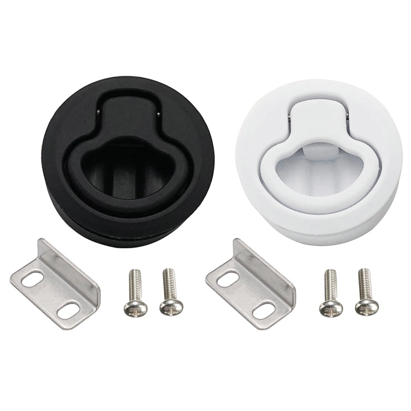 Winu 2 Round Locking Flush Pull สําหรับการเปลี่ยนสลักพลาสติกสําหรับ RV Marine Boat Sou