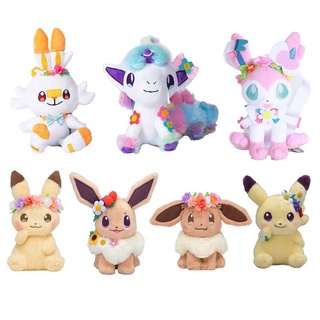 pokemon Christmas Sylveon Scorbunny Plush doll easter POKEMON PLUSH TOY Small stuffed animals kawaii room decor doll Toy