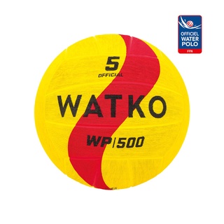 Decathlon WATKO ลูกบอลโปโลน้ำเบอร์ 5 รุ่น WP500 (สีเหลือง/แดง)