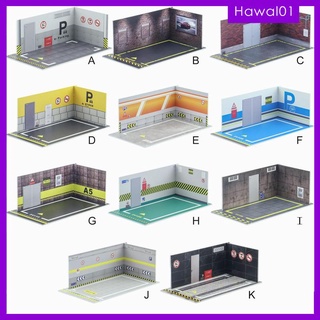 [hawal] โมเดลฉากจอดรถ 1/24 สําหรับโมเดลรถยนต์