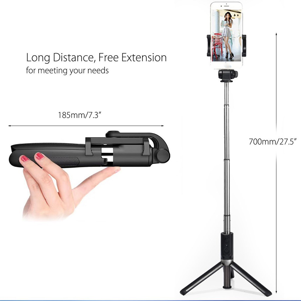 ขาตั้งกล้อง Selfie Stick and Stand L01 Stainless Steel Wireless Monopod