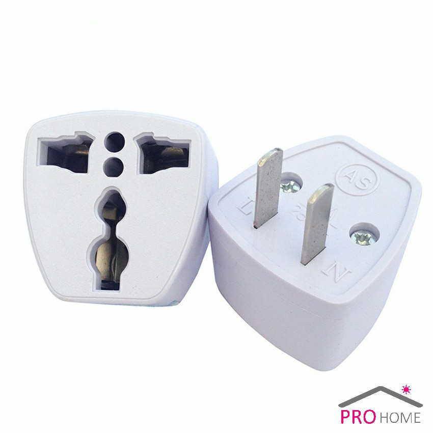 หัวแปลงปลั๊กไฟ 3 ขา เป็น 2 ขาแบน ตัวแปลง อะแดปเตอร์เดินทาง Plug converter