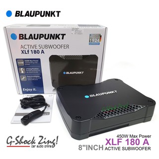 BLAUPUNKT ACTIVE SUBWOOFER ซับบ๊อค ขนาด 8นิ้ว กำลังขับ 450Watts. วิทยุเดิมสามารถใช้ได้ BLAUPUNKT รุ่น XLF 180 A