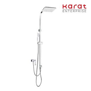 Karat Faucet ก๊อกเดี่ยวติดผนัง พร้อมชุดฝักบัว Rain Shower และฝักบัวสายอ่อน รุ่น KRS-031-870