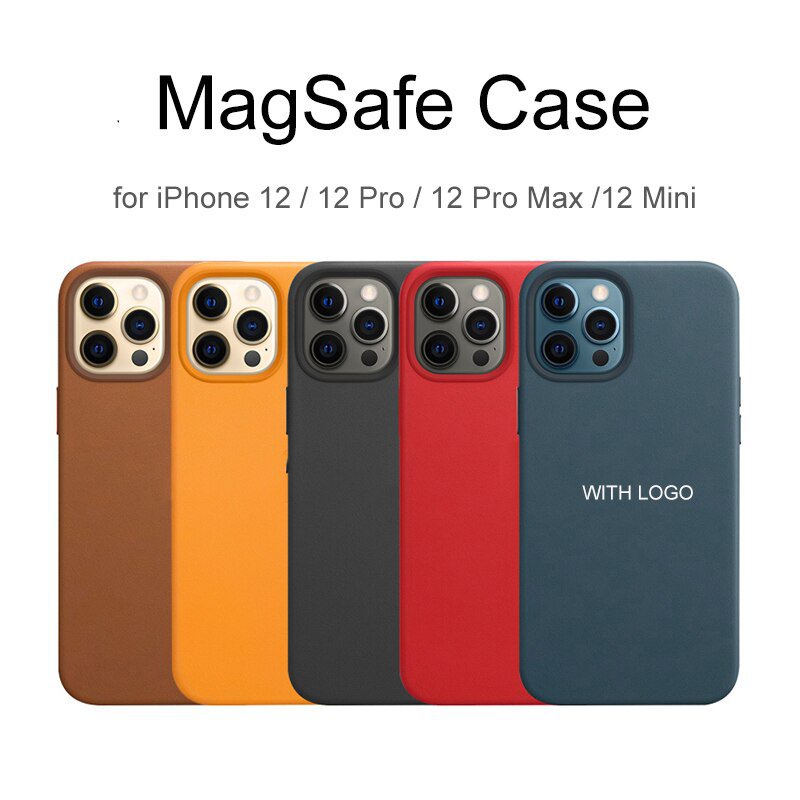 HOCE Luxury MagSafe Case For iPhone 12 Pro Max Leather Mag Safe Case for iPhone 12 Pro Max 12 Mini Cases Magnetic Cover