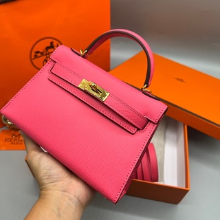 กระเป๋า Hermes   size 19cm ออริหนังแท้สวยมาก