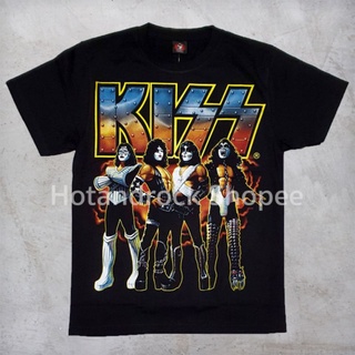 เสื้อวงสีดำ Kiss TDM 1283 Hotandrock