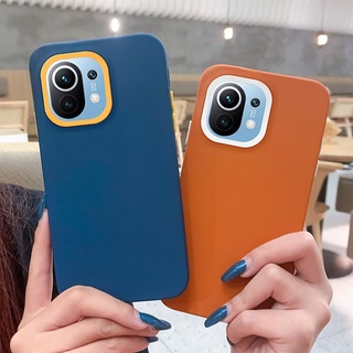 3 IN 1 เคสโทรศัพท์ ซิลิโคน ไฮบริด กันกระแทก สีพื้น หรูหรา สําหรับ Xiaomi Redmi Note 10 5G Redmi 9T 9A Redmi Note 8 Pro