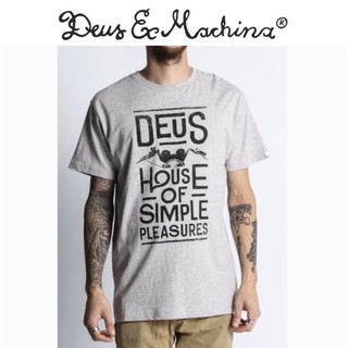 เสื้อยืดคอกลมสีเทา งาน  DEUS  แท้💯%  (Du022)