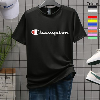 ✠☃เสื้อยืดลาย Champion เสื้อทีเชิ๊ต เสื้อยืดคอกลมแฟชั่นunisex เสื้อแขนสั้นใส่ได้ทั้งผู้หญิงและชาย T-3881เสื้อเชิ้ตผู้ชา�