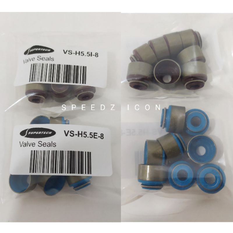 Supertech ซีลวาล์ว Honda Bseries B16A B16B B18C Kseries K20A K20Z K24A K24Z Stem Seals 16pcs B Serie