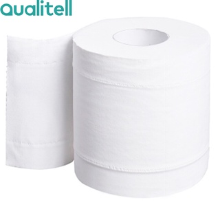 Qualitell 1ม้วน กระดาษชำระ ทิชชู่ห้องน้ำ ทิชชู่ กระดาษทิชชู่ ทิชชู่ม้วน 280แผ่น หนา3ชั้น Toilet Paper