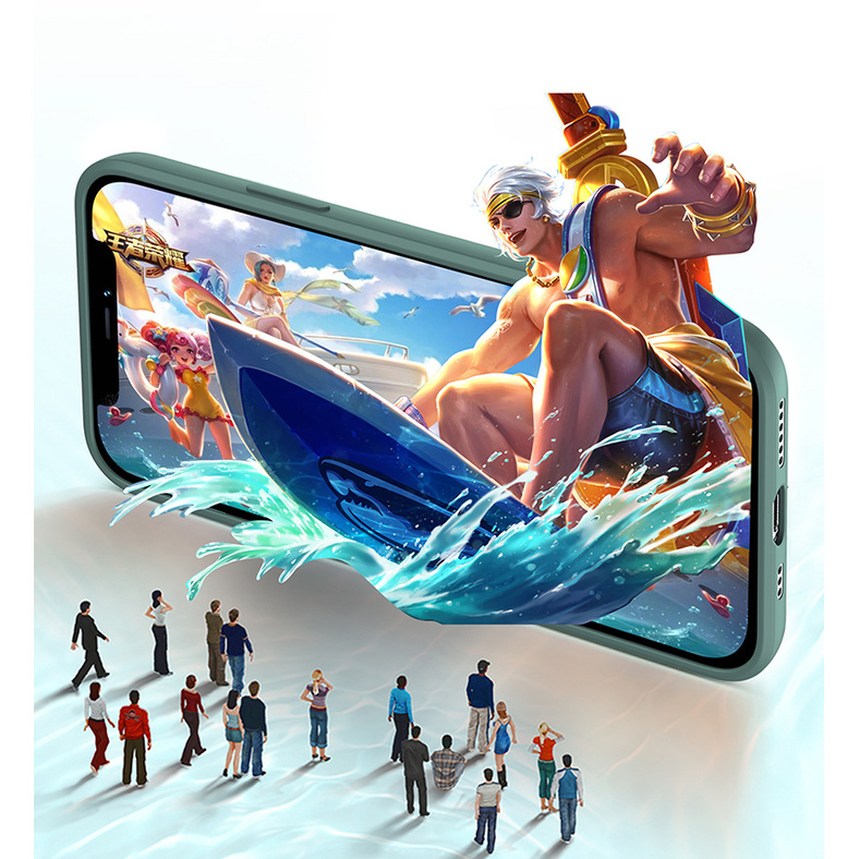 Caravan Crew เคสไอโฟนใหม่ Case iPhone 6 6s Plus 7 8 X XS MAX XR 11 Pro 12 mini Liquid Silicone เคสซิลิโคนเคสกันกระแทก #7