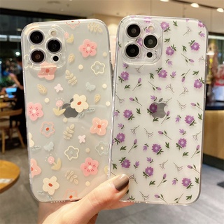 2021 New เคสโทรศัพท์ Realme8 /Realme7 5G /Realme X7 Pro /Realme GT Master Edition Casing Fresh Lovely Flower Love Transparent Soft Shockproof Phone Case เคส Realme GT ME