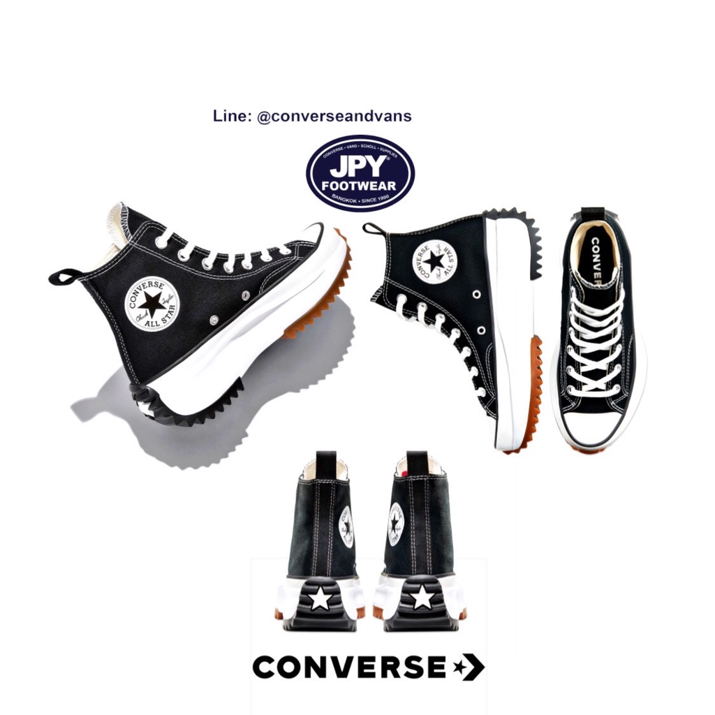 สินค้าพร้อมส่ง รุ่น Run Star Hike HI x JW Anderson 166800 รองเท้าผ้าใบคอนเวิรส์ สินค้าลิขสิทธ์แท้จากบริษัทConverse