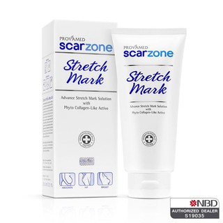 ลดรอยแตกลาย Provamed ScarZone Stretch Mark โปรวาเมด สการ์โซน สเตรช มาร์ค