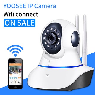 กล้องวงจรปิด มีภาษาไทย ล้านพิกเซลHD 1080p Wifi Wirless IP camera 2M Megepixel / 2เสาAPP V380pro กล้องรักษาความปลอดภัย